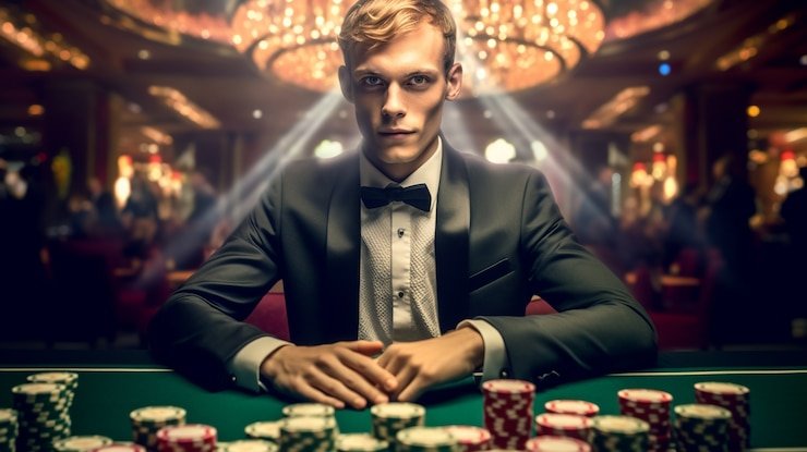 Live blackjack table interface on iOS Web showing dealer, cards, and betting options